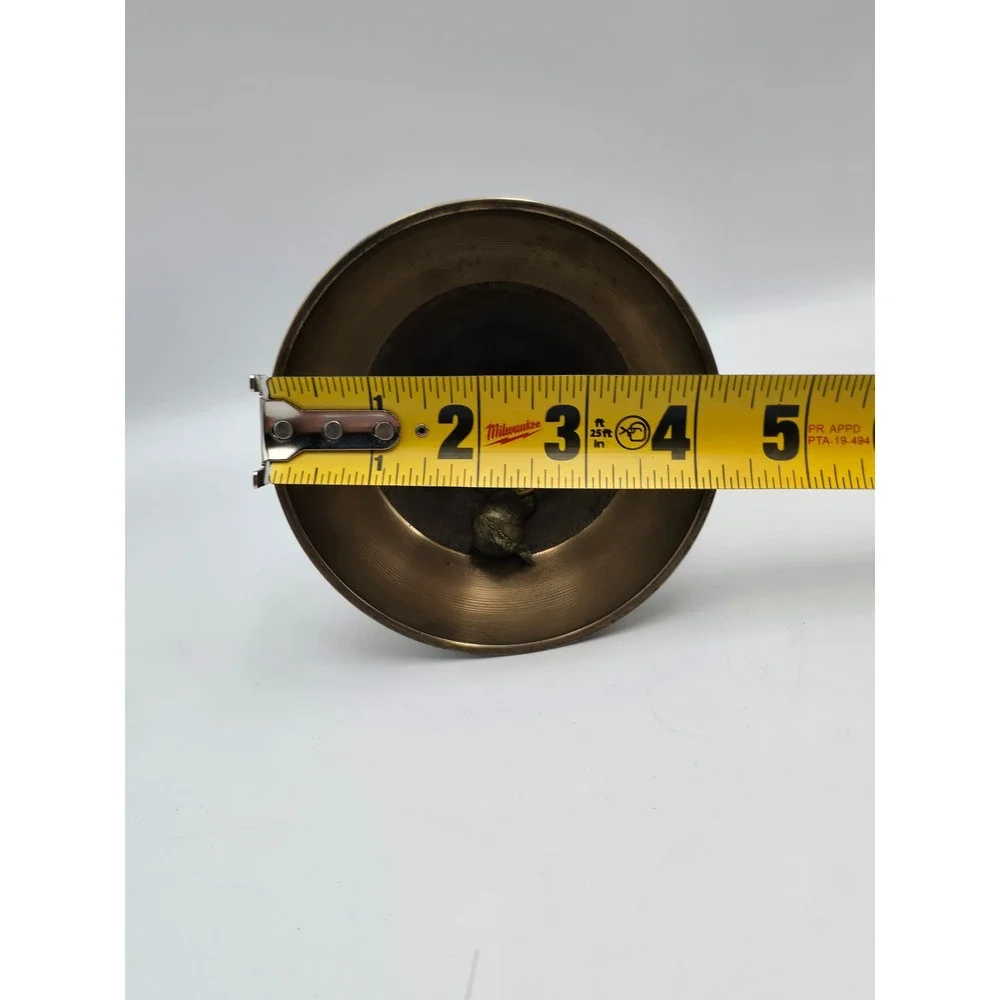 Captains Bell Nautical Unisex OS Gold Good Vintage Brass‎ Wood Handle